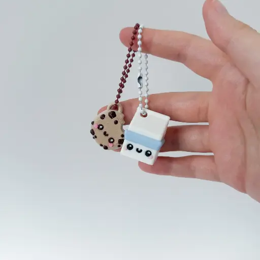 Milk & Cookie Keychains